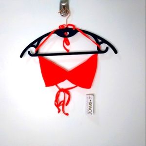 !!Clearance!! NWT L*Space Twister Orange Bikini Top, size Medium